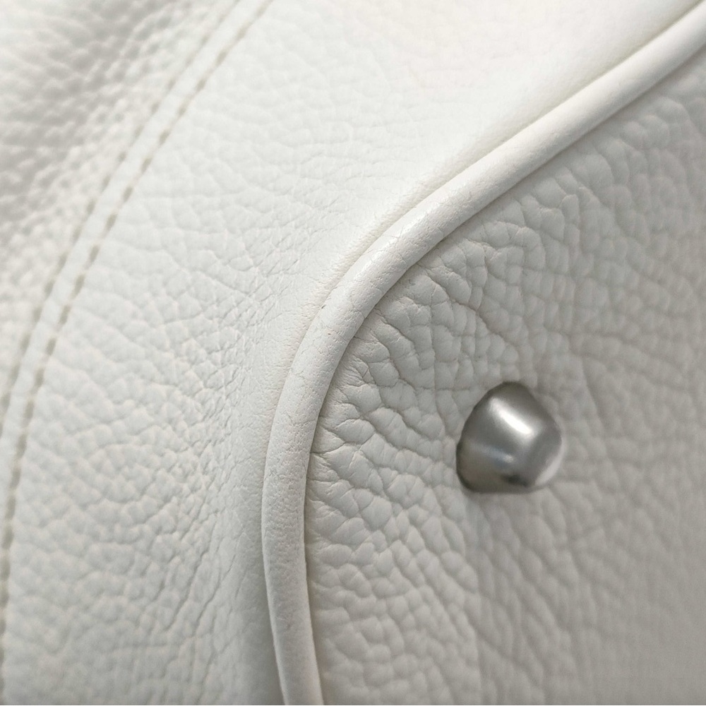 Bally White Leather Travel Duffel Bag - Picture 8 of 14